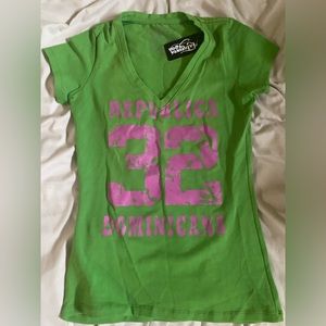 Dominican Republic Souvenir Tee Shirt Womens XS